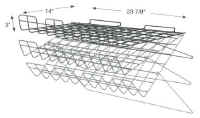 Adjustable Wire Shelf for Slatwall