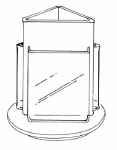 Revolving Literature Dispenser with 6" or 14" Base