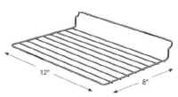 12" Wide Flat Slatwall Wire Shelf