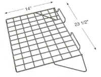 14" Deep Large Flat Slatwall Wire Shelf