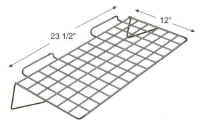12" Deep Large Flat Slatwall Wire Shelf