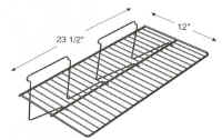 12" Deep Large Flat Slatwall Wire Shelf