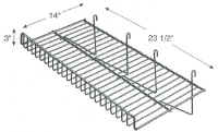 Large Sloping Gridwall Wire Shelf