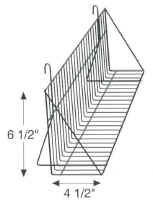 Gridwall Wire Shelf for Video Display
