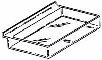 Molded Tray for Slatwall or Counter Top Use