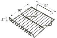 Small Sloping Slatwall Wire Shelf