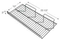 Large Sloping  Slatwall Wire Shelf