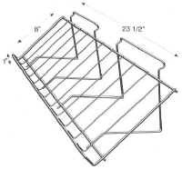 Large Sloping Slatwall Wire Shelf