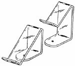 Acrylic Slant Easels for Displaying Phones and Pagers