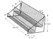 Two Tier 24" Wire Countertop Display Rack