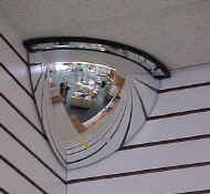 Corner Suspended Ceiling Security Mirror