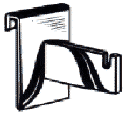 2" Notch Bracket can be used to display a single garment or handbag.