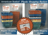 Metal Handle Shopping Baskets