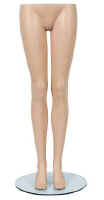System Female Mannequin Legs With 16.5 inch tempered glass base