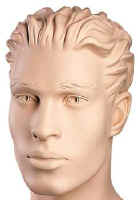 Male System Mannequin Male Face Close-up - Male Bust With Head