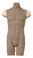 System Mannequin Male Torso - Shoulder Caps.  Please note that darkened areas are not included.