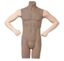 System Mannequin 3/4 Torso Arms - Hands on Hips.  Please note that darkened areas are not included.